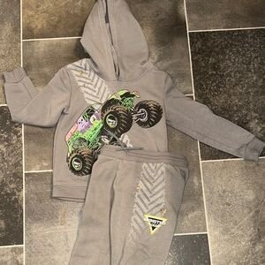 Monster Truck Hoodie and Pants Set